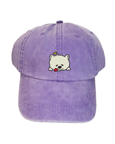 Sleepy Prince Dog Dad Hat - Grape