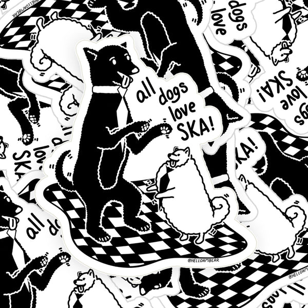 All Dogs Love Ska Sticker