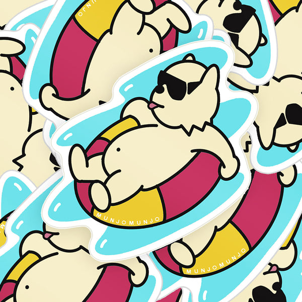 Floaty Beach Boi Sticker