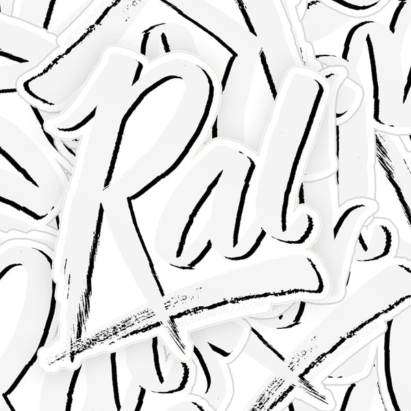 RAL BW Lettering Sticker