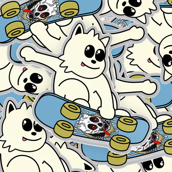 Skateboarding Munjo Sticker (Ripper board)