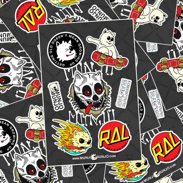 Skate Raleigh x Munjo Sticker Sheet