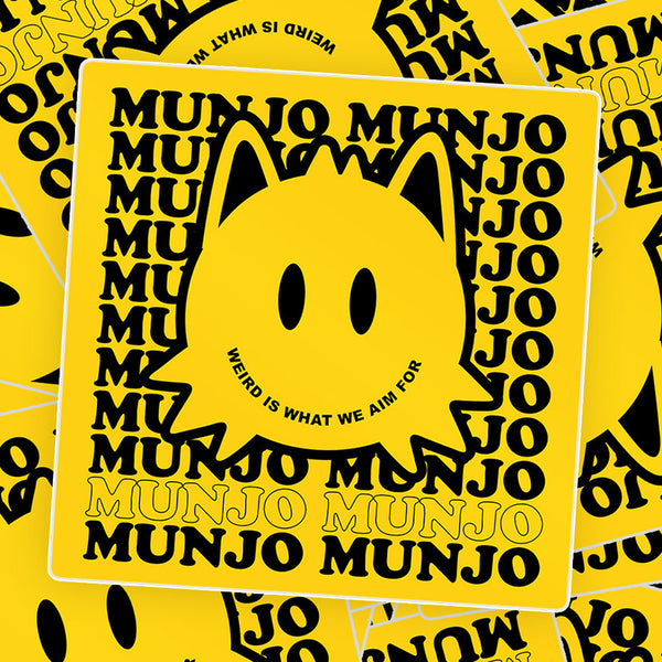 Smiley Weird is What We Aim For Sticker