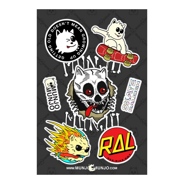 Skate Raleigh x Munjo Sticker Sheet