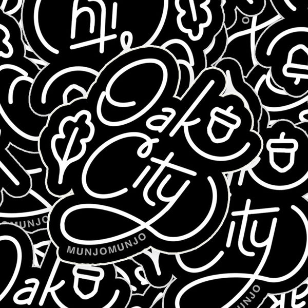 Oak City Sticker (Black)