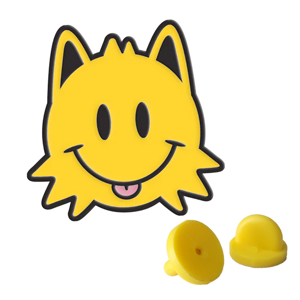 Smiley Mun Enamel Pin