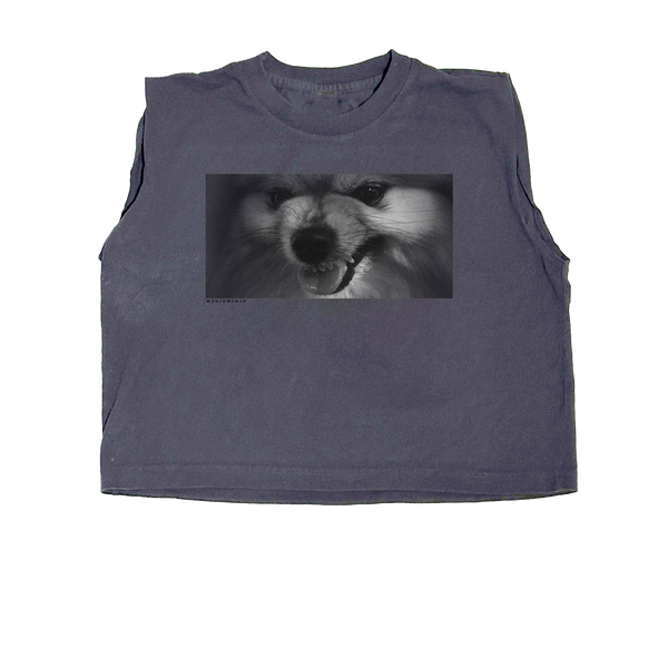 Throwback Wild Dog Muscle Crop Tee LMTD