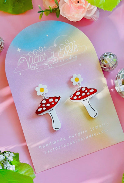 Mushy Mushroom Earrings