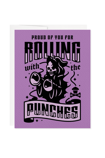 Rolling With The Punches - Encouragement Greeting Card