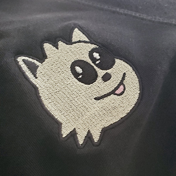 Blep Face Embroidered Crewneck