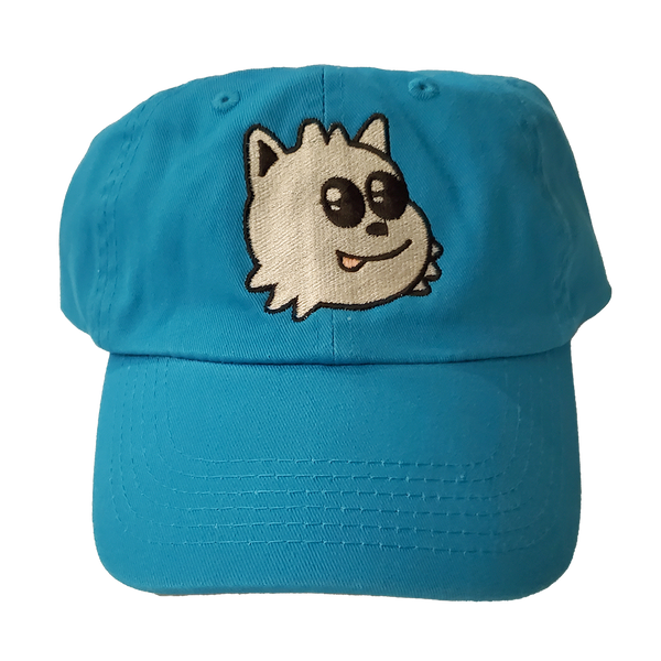Blep Dad Hat (Neon Blue)