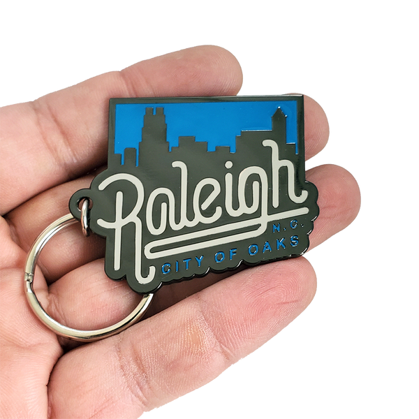 Raleigh Skyline Keychain