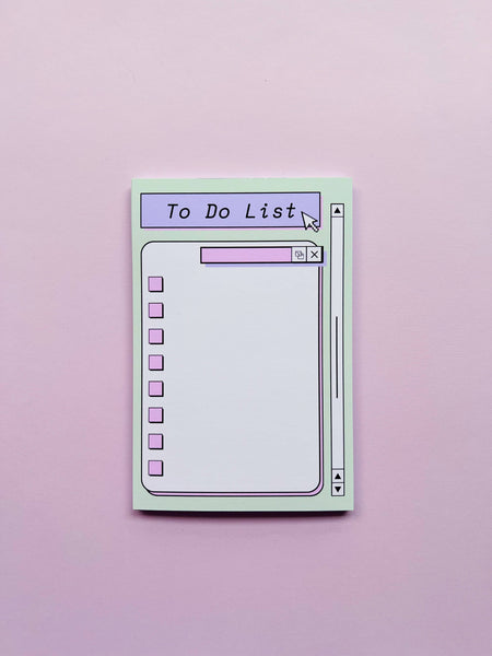 Aesthetic Tech To Do List Notepad