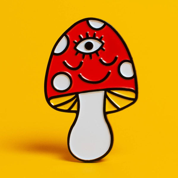 Mushroom Enamel Pin