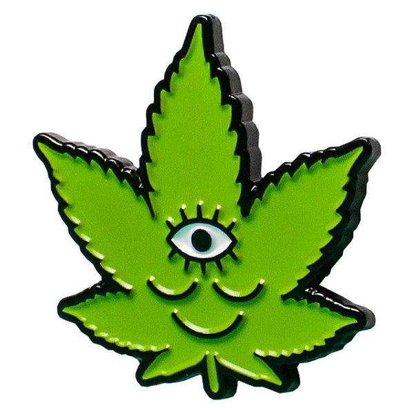Tokeface Cannabis Leaf Enamel Pin