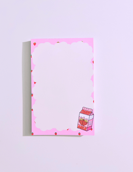 Strawberry Milk Notepad