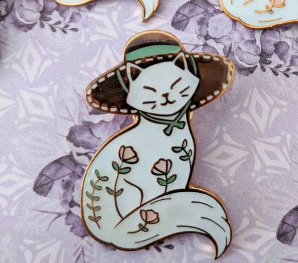 Garden Kitty Pin