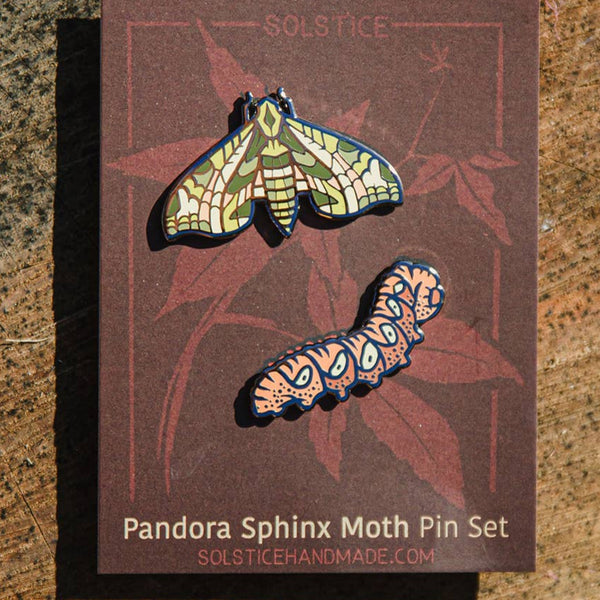 Sphinx Moth Pin Pandora Sphinx Moth Pin Set – MunjoMunjo