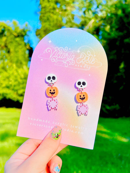 Classic Halloween Drops Stud Earrings
