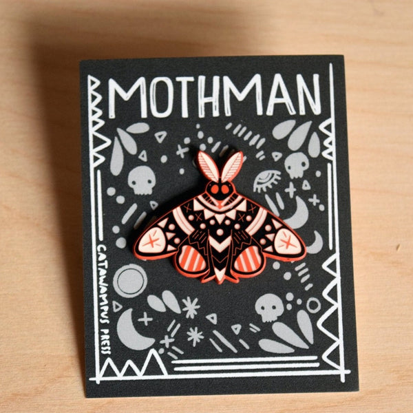 Mothman Enamel Pin