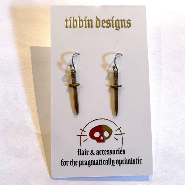 Make Your Point Dagger Earrings