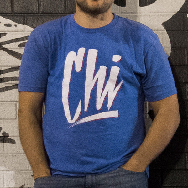 Chicago chi-town hand lettering tee second city graffiti cubs cubbies fans