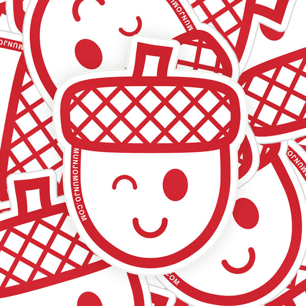 Acorn Sticker (Red)